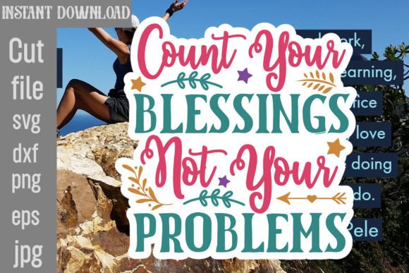Count Your Blessings Not Your Problems Embroidery Review