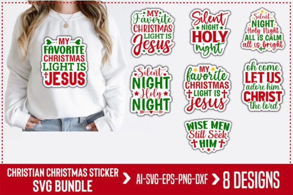 Crafting Faithful Holiday Embroidery with Christian Christmas Stickersvg Bundle