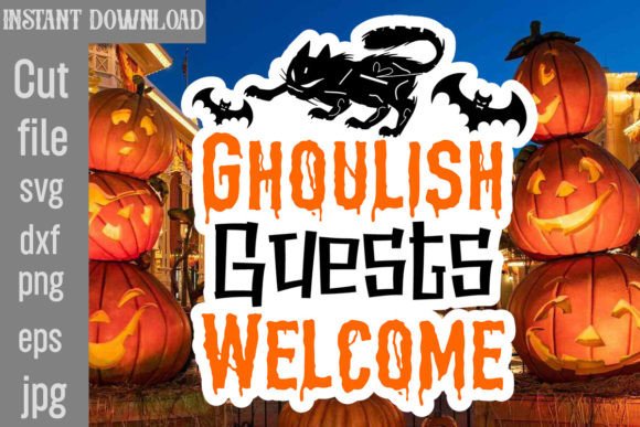 Ghoulish Guests Welcome Sticker SVG Review