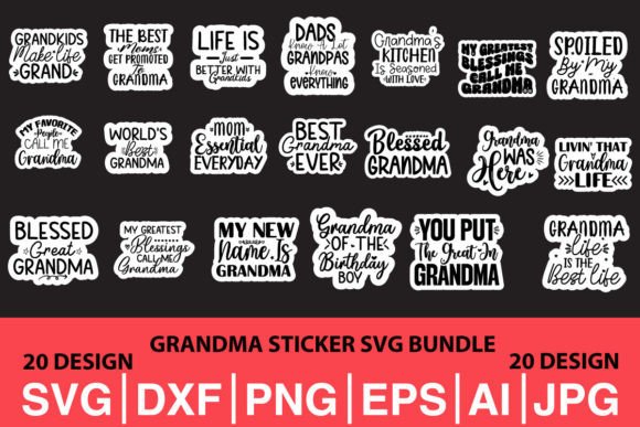 Grandma Sticker SVG Bundle Review